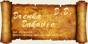 Drenka Daković vizit kartica